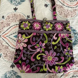Vera Bradley Tote in Purple Punch